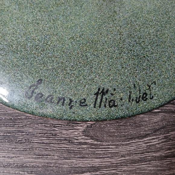 Vintage MCM Multicolour Abstract Enamel on Copper Art Plate - Picture 6 of 10